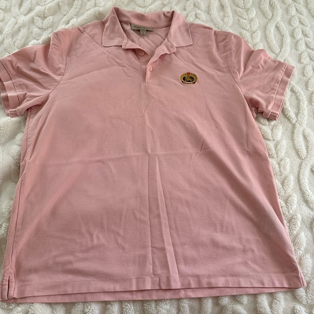 Burberry London England Light Pink Polo Shirt